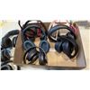 Image 2 : LARGE LOT OF ASSORTED OVER EAR HEADPHONES, WIRED AND WIRELESS