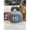 Image 2 : NEW 15LB DUMBELL AND GRIP POWER PADS