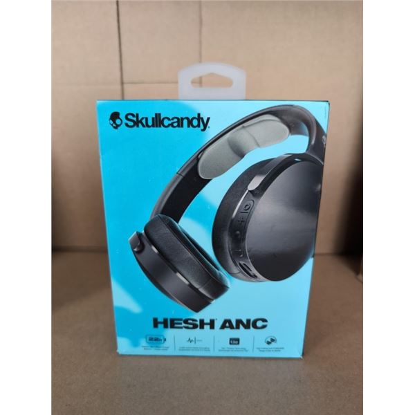 SKULLCANDY HESH ANC OVER EAR NOISE CANCELLING BLUETOOTH HEADPHONES - TESTED WORKING, RETAIL $119