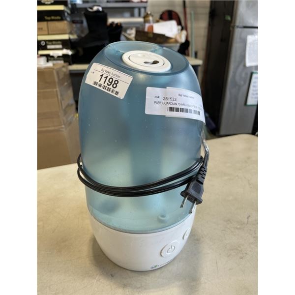 PURE GUARDIAN 70-HR HUMIDIFIER - TESTED WORKING, RETAIL $87