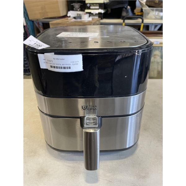 ULTIMA COSA 5.2QT DIGITAL AIR FRYER - TESTED WORKING, RETAIL $229