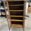 Image 2 : OAK GLASS DOOR DISPLAY CABINET