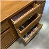 Image 2 : SHERMAG OAK DRESSER WITH BIFOLD MIRROR