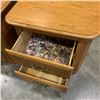 Image 2 : PAIR OF SHERMAG OAK 2 DRAWER NIGHT STANDS