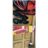 Image 3 : ADIDAS CLEATS SIZE 7 WITH BIKE HELMETS AND FIRE EXTINGUISHER