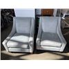 Image 1 : PAIR OF LAZYBOY ACCENT CHAIRS, DOWN FILLED, GOOD CONDITION, NO RIPS OR TEARS