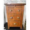 Image 1 : RUSTIC 5 DRAWER STORAGE CABINET