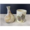 Image 1 : CROWN DEVON VASE AND BUD VASE