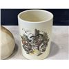 Image 2 : CROWN DEVON VASE AND BUD VASE