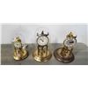 Image 1 : 3 VINTAGE DOME CLOCKS, FOR PARTS