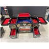 Image 2 : 2 HAND PAINTED EASTERN MUSICAL JEWELRY BOXES WITH MOTHER OF PEARL INLAID MINI DIVIDER