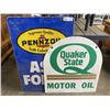 Image 1 : QUAKER STATE AND PENNZOIL METAL SIGNS