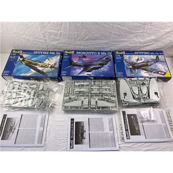 Revell 1:32 & 1:48 Scale Model Planes