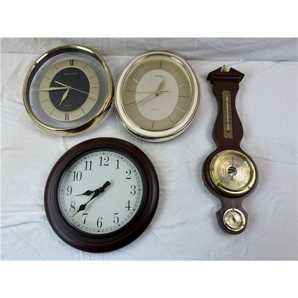 Barometer and Wall Clocks
