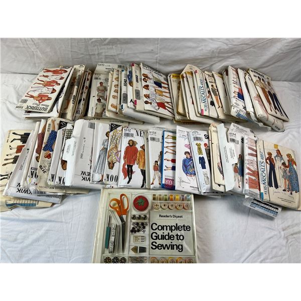 Large Assortment of Sewing Patterns