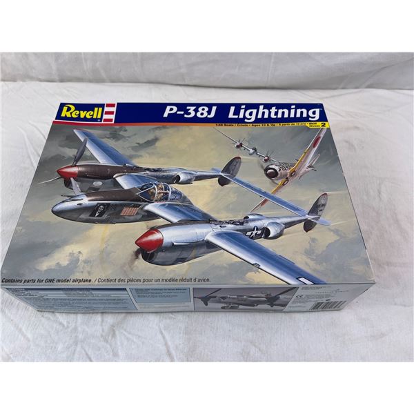 Revell P-38J Lightning Scale Model Plane