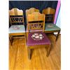 Image 1 : Vintage Embroidered Chairs