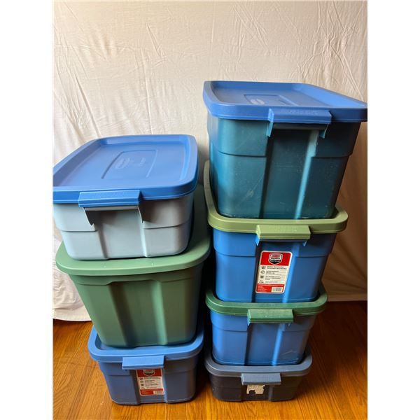 Various Plastic Storage Totes