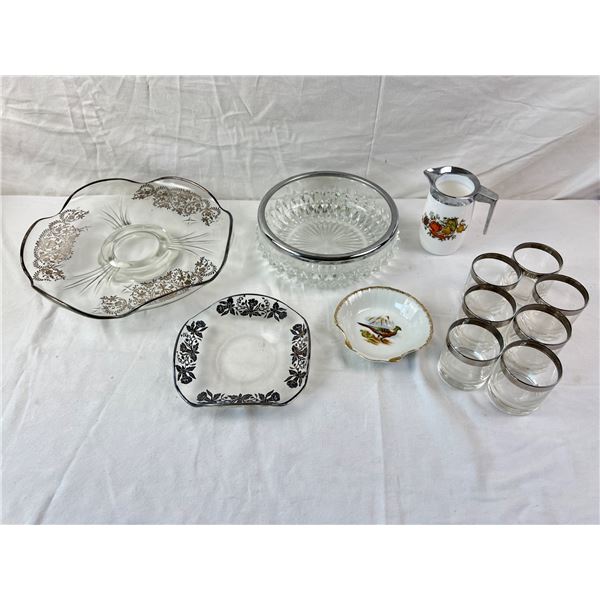 Kitchen Servingware with Silver Accents