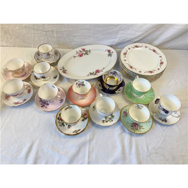 Variety of China Cups and Servingware