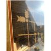Image 4 : Framed Textile Artwork with Gold Frame