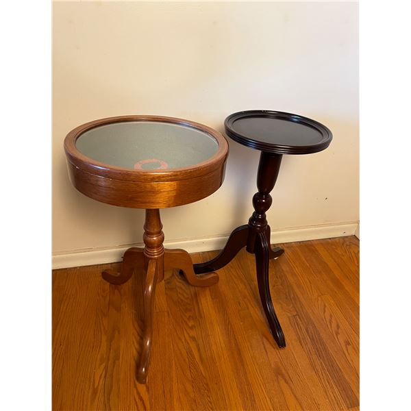 Two Wooden Side Tables