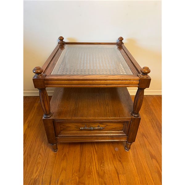 Skylar-Peppler Side Table with Glass Inlay