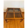 Image 1 : "Gordons" Wooden Coffee Table with Glass Inlay