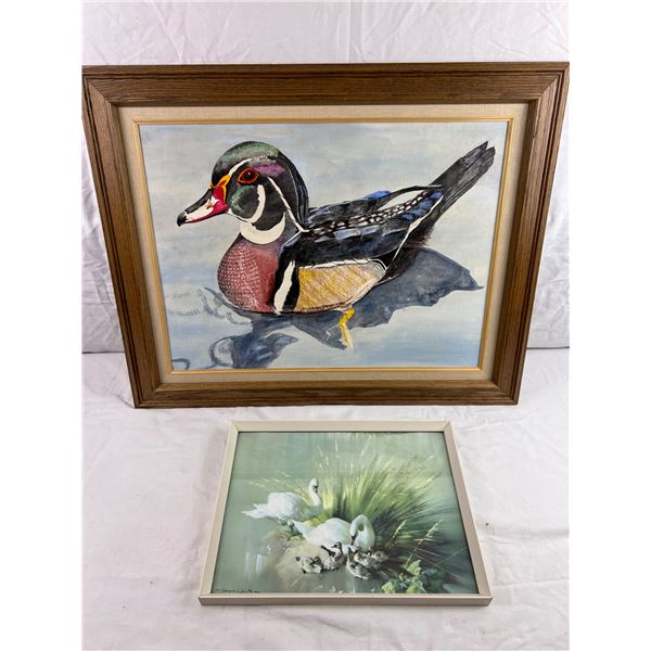 Framed Bird Artwork
