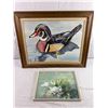 Image 1 : Framed Bird Artwork