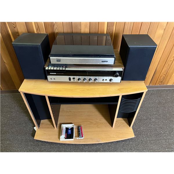 Stereo Turntable & Receiver with Stand
