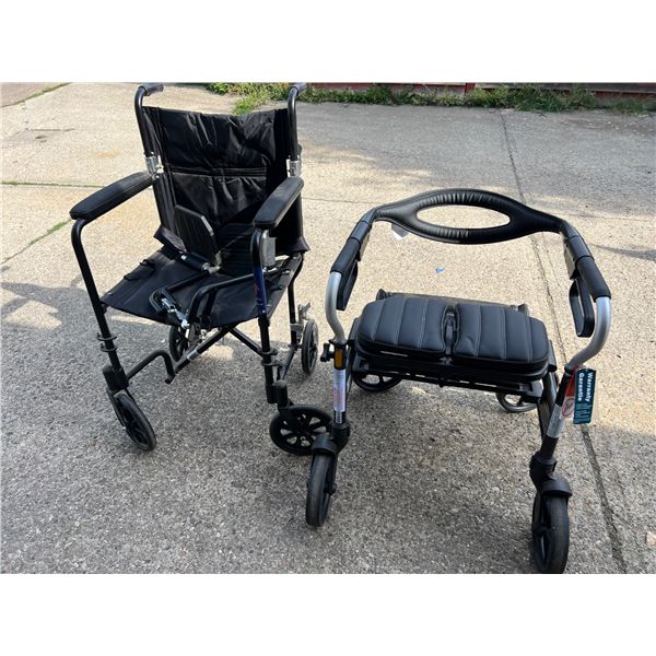 Collapsable Walker & Wheelchair