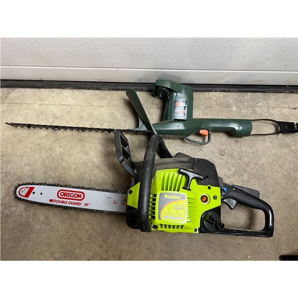 Hedge Trimmer and Chainsaw