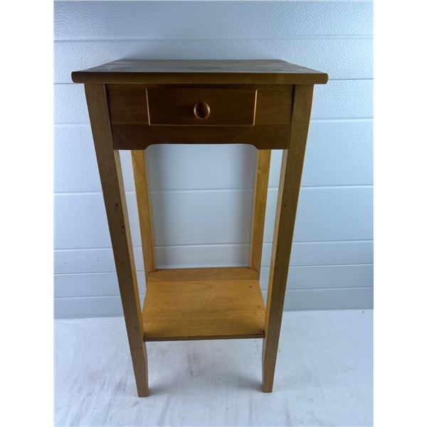 Wooden Side Table with Drawer