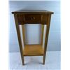 Image 1 : Wooden Side Table with Drawer
