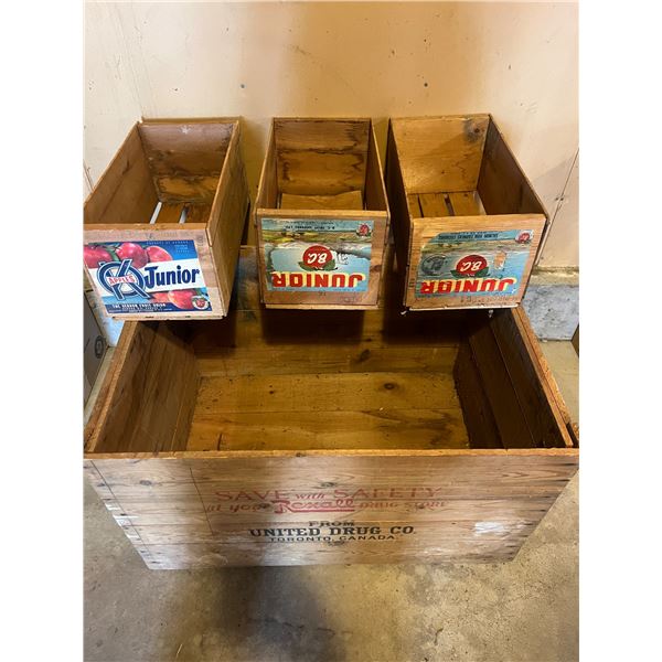 Vintage Wooden Crates