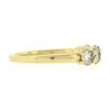 Image 5 : NEW 18k Gold .92 ctw Round Low Profile Light Brown Diamond 5 Stone Stack Band Ri