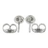 Image 2 : New 14k Gold 0.20 ctw Martini Bezel Set Round Brilliant Cut Diamond Stud Earring