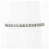 Image 4 : 14k White Gold .60 ctw Channel Set Round Diamond Eternity Stack Wedding Band Rin