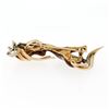 Image 5 : Large Vintage 18K Gold Enamel Ruby & Diamond Detailed Spaniel Dog Brooch Pendant