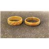 Image 1 : TWO APPROX 10K WEDDING RINGS (4.1G)
