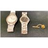 Image 1 : MISC JEWELRY (APPROX 0.4G GOLD CONTENT) INCLUDES SEIKO 5 & WITTNAUER WATCHES