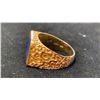 Image 2 : APPROX 14K MENS RING SET WITH LAPIS LAZULI (14.2G)