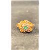 Image 1 : APPROX 14K LADIES RING SET WITH EMERALD AND DIAMONDS (3.7G)