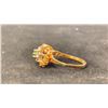 Image 2 : APPROX 14K LADIES RING SET WITH EMERALD AND DIAMONDS (3.7G)
