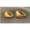 Image 2 : APPROX 10K MENS RING SET WITH BLOODSTONE & APPROX 14K LADIES RING (15G)