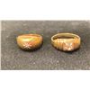 Image 1 : APPROX 10K LADIES RING SET WITH WHITE STONE & APPROX 10K LADIES RING SET WITH DIAMOND (6.9G)