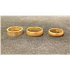 Image 1 : THREE APPROX 10K WEDDING RINGS (12.6G)