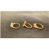 Image 2 : THREE APPROX 10K LADIES RINGS SET WITH ASSORTED STONES (6.6G)