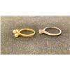 Image 2 : APPROX 18K LADIES RING SET WITH DIAMOND (.12CT), AND APPROX 10K LADIES RING SET WITH PEARLS (2.9G)